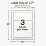 Avery Hemp Rectangle Laser/Inkjet Multipurpose Labels, 3" x 7", Off-White (240/Box)~#|#~A491B996-E067-4A28-B8E62AE206515D29_sc7