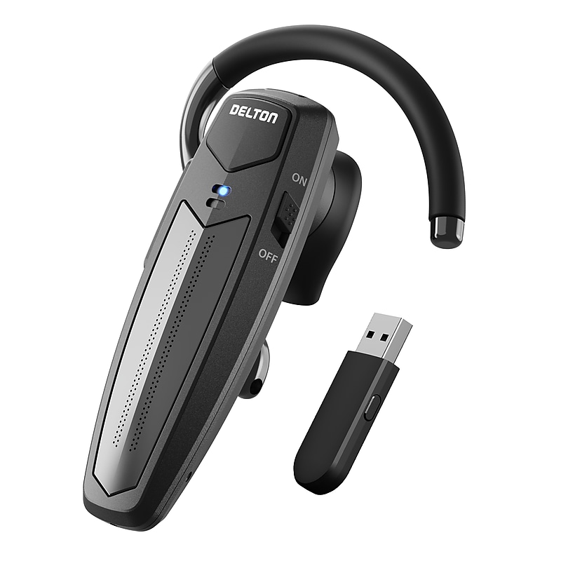 Delton 87X Wireless Single-Ear Bluetooth Computer Earbud, Black (DBH87X) image 1