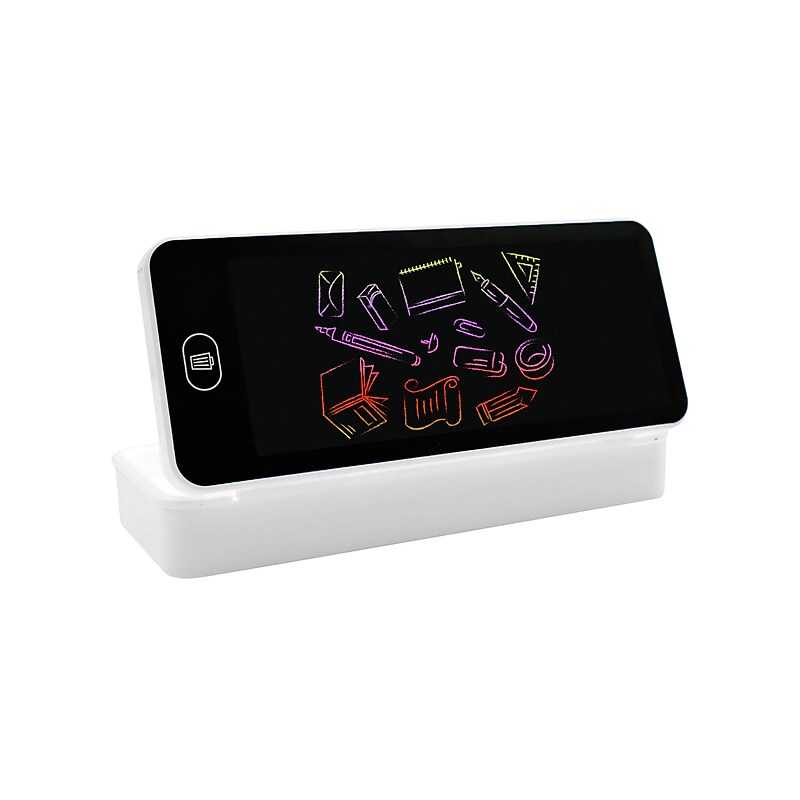 SaharaCase Digital Notepad Plastic Snap Pencil Case, White (WPD16) image 1