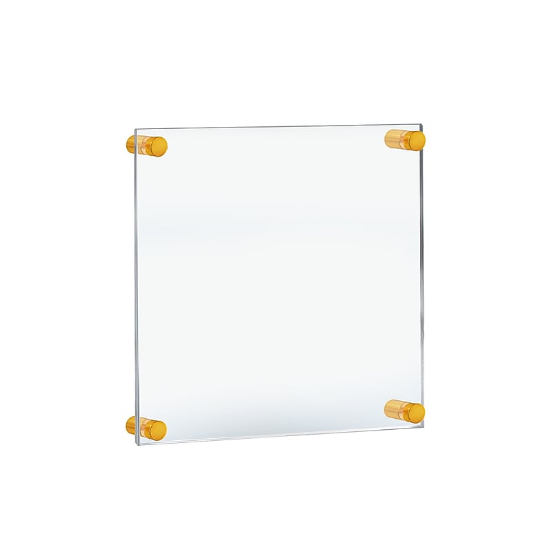 Azar Poster Holder, 11" x 14", Wall Mounted, Gold Acrylic (105510-GLD) image 1