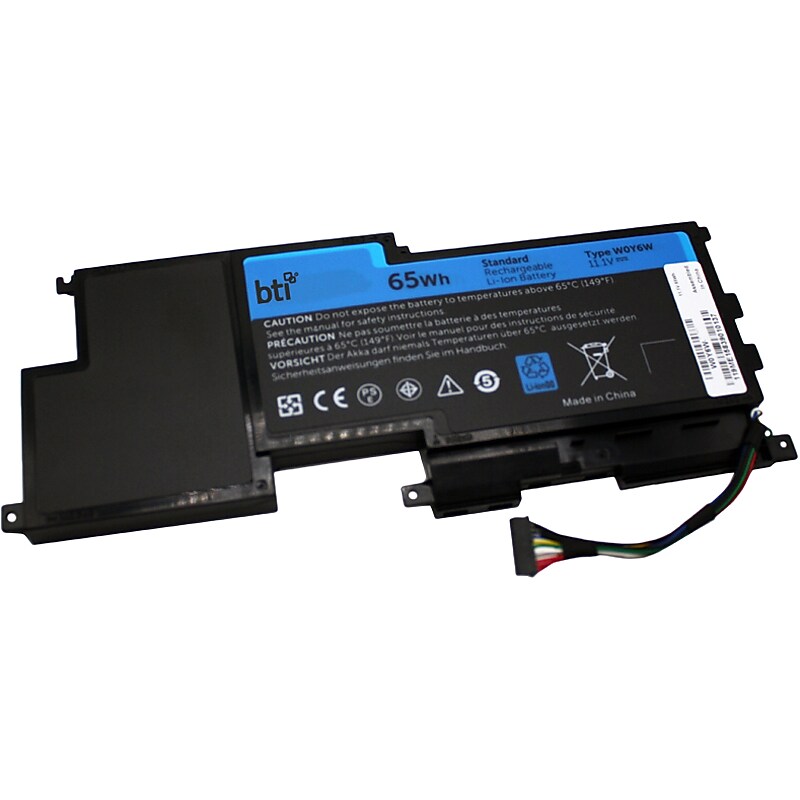 Battery Technology Li-Ion Replacement Battery for Dell Laptops, 5850mAh (W0Y6W-BTI) image 1