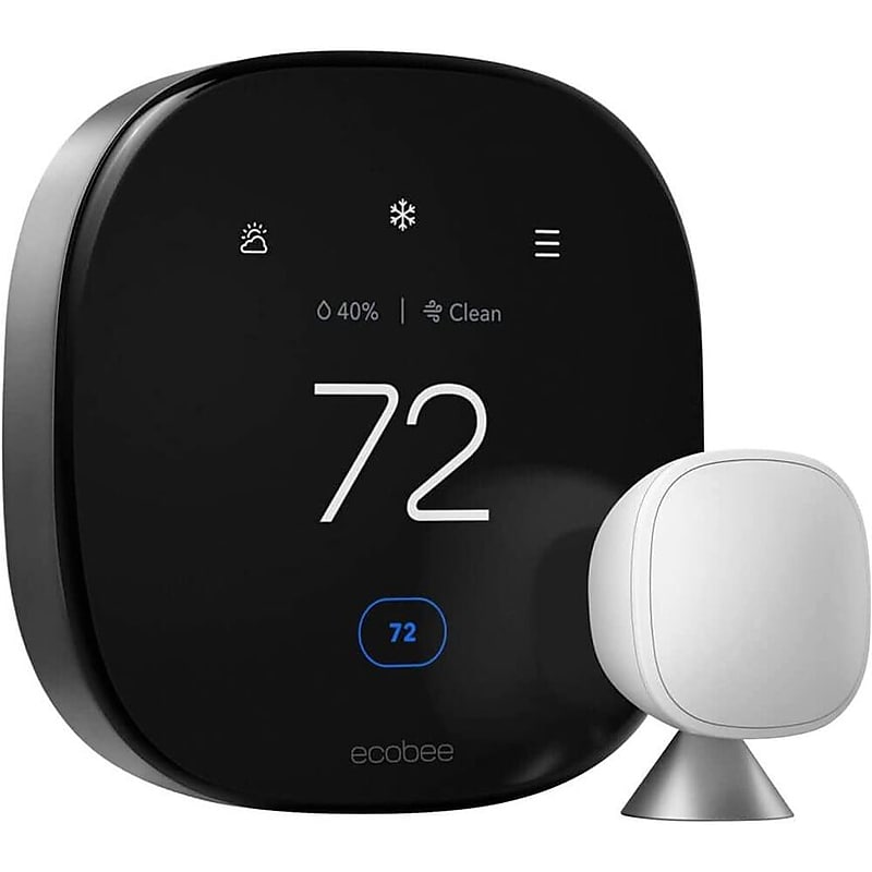Ecobee Premium Smart Programmable Touch-Screen Thermostat, Smart Sensor Included (EB-STATE6-01) image 1