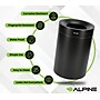 Alpine Industries Stainless Steel Trash Can, 50 Gallon, Black (ALP475-50-BLK)~#|#~A4A19614-ED39-4004-A3399EA50CDA63BF_sc7