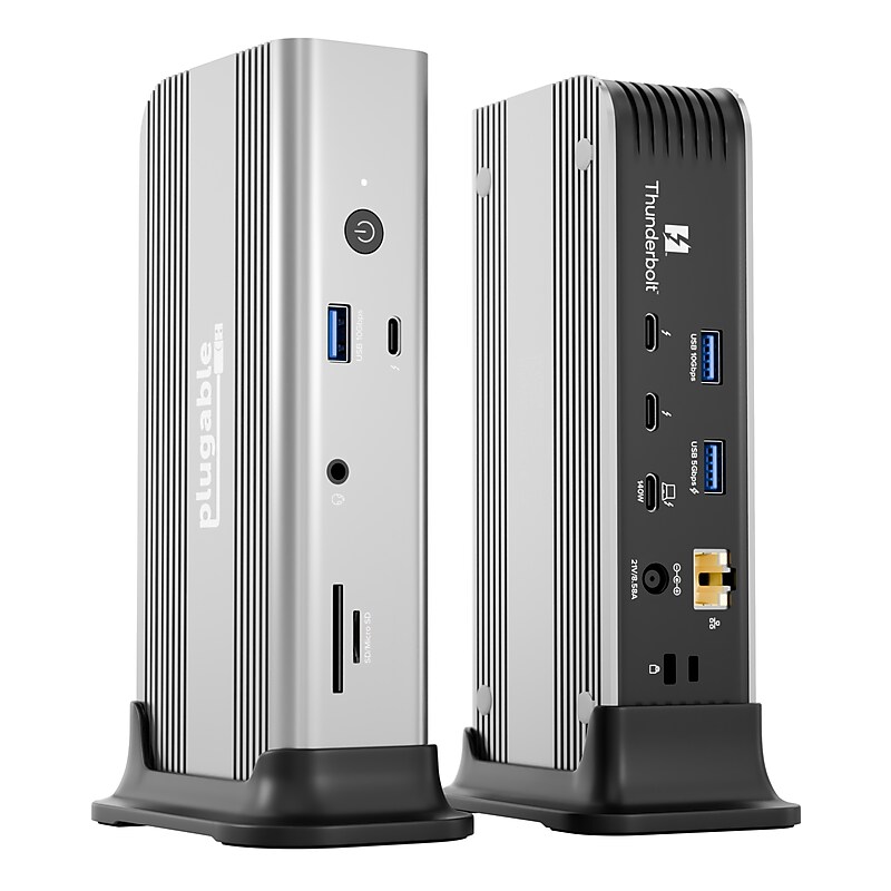 Plugable Thunderbolt 5 Dual Monitor Docking Station for Windows/Mac Laptop (TBT-UDT3) image 1
