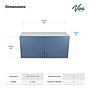 Viva Comfort 24'' H x 48" L Wood Wall-Mounted Medical Cabinet, 2-Doors, Blueberry (902WALL48GRYBL)~#|#~A4B1EEC3-094E-4C7B-9ACC27DB0745B6AD_sc7
