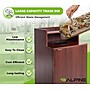 Alpine Industries Food Service Trash Can Enclosure, 32 Gallon, Mahogany (ALP476-DH-MA)~#|#~A4B3BD28-9905-4DA2-9757541E73DF2B1E_sc7