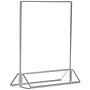 Excello Brands 8.5" x 11" Sign Holder, Acrylic, Clear/Silver Trim(SGNH-ST-85X11)~#|#~A4B47986-4DEC-4118-88569FA36400A709_sc7