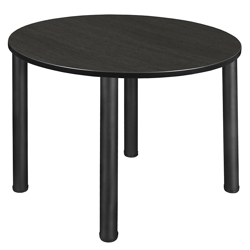 Regency Kee 48" Round Laminate Breakroom Table, Ash Grey (TB48RNDAGBPBK) image 1
