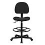 Flash Furniture Armless Fabric Drafting Stool with Footrest, Black (BT659BLK)~#|#~A4B62F56-DCBC-479F-B09107A5BC4CB4E0_sc7
