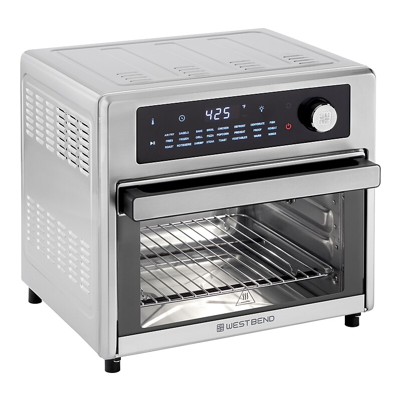 West Bend XL Air Fryer Oven, 26-Qt., Stainless Steel (AFWB26BK13) image 1