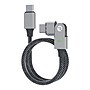 Raycon The Magic 180 Pro Fast-Charging Cable for iOS, Micro USB & USB-C, 6.5-ft., Black (RACMAG720-23E-BLAB)~#|#~A4B7DC00-2F1E-4BEA-897F1A536BC7206E_sc7