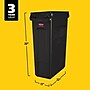 Rubbermaid Slim Jim Indoor Trash Can w/ No Lid, Black, 23 Gal. (FG354060BLA)~#|#~A4BBA3AA-6F2D-4633-8016340890E0BA06_sc7
