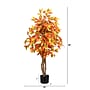 Nearly Natural 3' Autumn Ficus Artificial Fall Tree (T4772)~#|#~FA9B39C4-1C89-479D-AA2876E60750D1DD_sc7