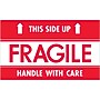 Tape Logic "Fragile - This Side Up - HWC" Labels, 3" x 5", Red/White, 500/Roll (SCL521)~#|#~A4BDC073-F6A0-4B0C-B9650FA31B209E43_sc7