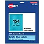 Avery Laser/Inkjet Multipurpose Circle Labels, 0.5" Dia., Bright Blue, 6160/Pack (94503)~#|#~A4BFFA23-60CC-47B0-B9B3015AC5070CDE_sc7