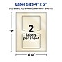 Avery Pearlized Ivory Rectangle Multipurpose Labels, 4" x 5", Ivory, 200/Box (94253)~#|#~A4C3978A-6D93-4DEF-8257C0B227B5C82D_sc7