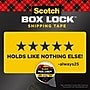 Scotch Box Lock Shipping Packing Tape, 1.88 in x 54.6 yds., Clear, 6/Pack (3950-6)~#|#~A4C5D2FF-A72B-4DA2-948614A5CAECFB7D_sc7