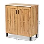 Baxton Studio Excel 35"H Storage Cabinet, Oak Brown/Black (189-11995-HiT)~#|#~A4CAC282-D48F-4288-8E2AAD5862B584DE_sc7