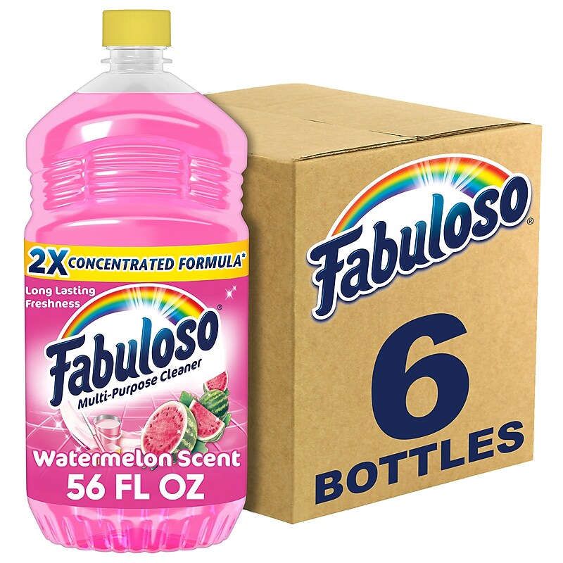 Fabuloso Multi-Purpose Cleaner, Watermelon Scent, 56 oz., 6/Carton (61038631CT) image 1
