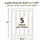 Avery EcoFriendly Laser/Inkjet Rectangle Multipurpose Labels, 9-3/4" x 1-1/4", White, 125/Pack (94262)~#|#~A4CC2010-A3A0-4B0D-8B42D50E5DE02FA4_sc7