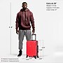InUSA Vasty 22.44" Hardside Suitcase, 4-Wheeled Spinner, TSA Checkpoint Friendly, Red (IUVAS00S-RED)~#|#~A4CC3508-4A27-4C15-90DEF1495AD6D7BA_sc7
