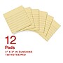 Staples Pop-up Sticky Notes, 3" x 3", Sunshine Collection, Lined, 100 Sheets/Pad, 12 Pads/Pack (ST62869)~#|#~A4CF2CD7-5362-4A8E-A1B53877A4ED1763_sc7