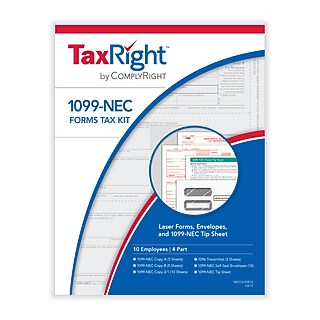 [EN]土地税/Land Tax[J10][Foil] TaxRight 2026 1099-MISC Tax Forms Set with Envelopes, 4-Part, 10
