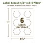 Avery EcoFriendly Laser/Inkjet Decorative Edge Multipurpose Labels, 2-1/2" x 2-57/64", White, 60/Pack (94121)~#|#~A4D83DDC-31FD-45DD-B01F09FBEF4FF7EB_sc7