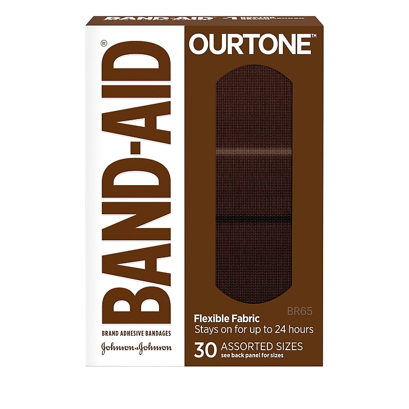Band-Aid Brand OurTone Adhesive Bandages, BR65, 30/Count (119587) image 1