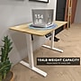 Mount-It! 48"W Electric Rectangular Adjustable Standing Desk, Maple/White (MI-8038)~#|#~A4E61C96-37D2-4B0B-9799B84AEC4DE6B9_sc7