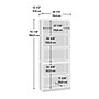 Sauder Aspen Post 71"H 5-Shelf Bookcase, Prime Oak (433963)~#|#~A4E667B8-2EC9-4AAF-8C05A7BEE332B5A6_sc7