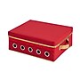 Simplify Gift Wrapping and Ribbon Storage Organizer Box with Lid, Fabric, Red/Gold (9032-RED)~#|#~A4E7FDC6-F80D-4146-956A3087B9201E0E_sc7