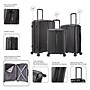 DUKAP Airley 3-Piece Hardside Spinner Luggage Set, TSA Checkpoint Friendly, Black (DKAIRSML-BLK)~#|#~A4EB12FA-FF60-4FB0-B44D1CC2F8DB5CAD_sc7