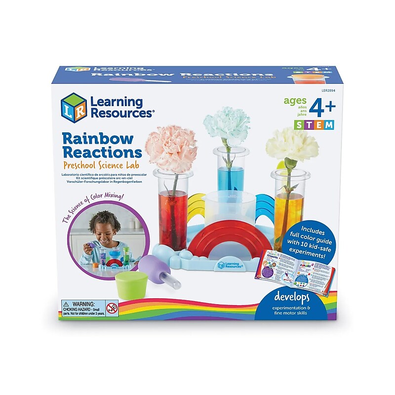 Learning Resources Rainbow Reactions Preschool Science Lab Set (LER2894) image 1