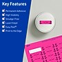 Avery Laser/Inkjet Rectangle Multipurpose Labels, 1" x 1.5", Neon Magenta, 640/Pack (94219)~#|#~A4EF650F-D1AD-466F-9514C5034FA963A8_sc7