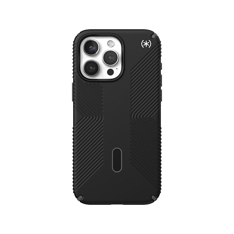 Speck Presidio 2 Grip MagSafe ClickLock Phone Case for iPhone 15 Pro Max, Black/Slate Gray (150463-3205) image 1