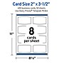 Avery Arched Rectangle Business Cards, Matte White, 400/Pack (19479398887)~#|#~A4EFCF10-AE6B-48D9-A513ACF715E67DBC_sc7