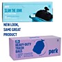 Perk™ 45 Gallon Kitchen Industrial Trash Bag, 45" x 38", Low Density, 1.1 mil, Black, 25 Bags/Box (PK56748)~#|#~A4F27F75-76E2-46B4-93C9759D399BFC1D_sc7