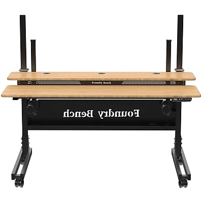 VersaDesk Foundry Bench 60"W Electric Adjustable Standing Desk - Thumbnail 2