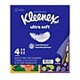 Kleenex Ultra Soft Facial Tissue, 3-Ply, 60 Sheets/Box, 4 Boxes/Pack (54308)~#|#~A4FC880A-060D-4DA3-AE0BB7D3A41AB1D6_sc7