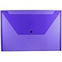 JAM Paper Premium Plastic Document File, 1 Pocket, Legal, Purple, 3/Pack (219S0pux3)~#|#~A4FE534B-BDCD-448C-8579C24AC61B9A88_sc7