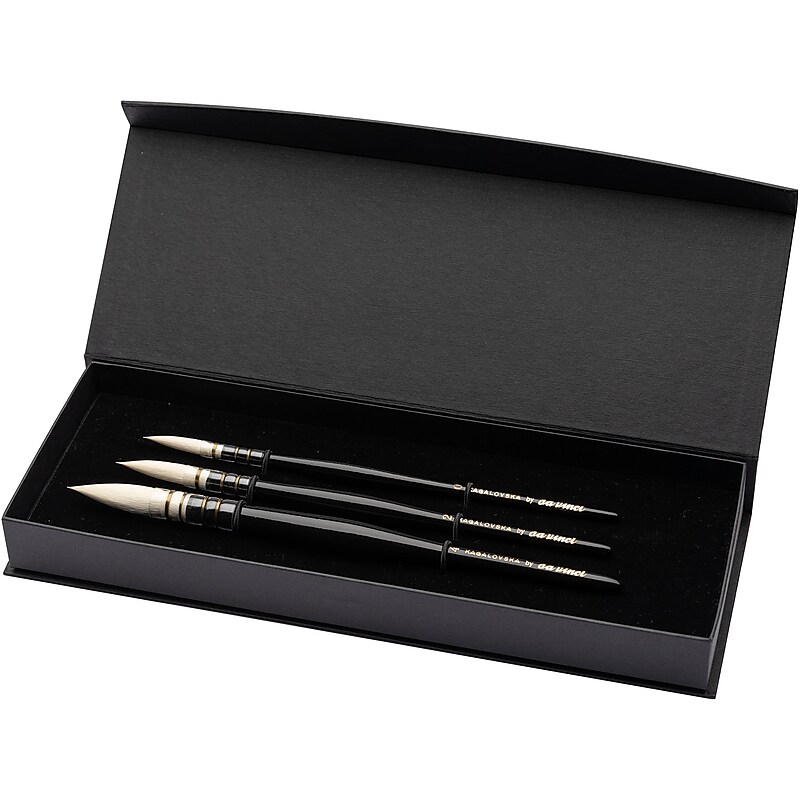 da Vinci Artist Signature Collection by Viktoria Kagalovska Fashion Brushes, Assorted, 3//Pack (DVXVA11492SET0) image 1