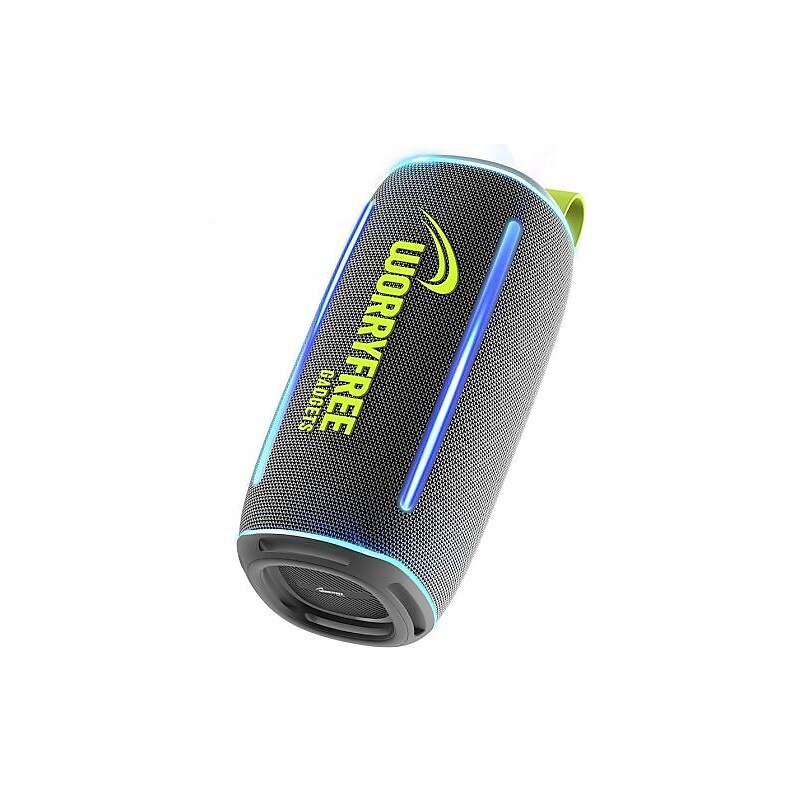 Worryfree Gadgets WP64 Wireless Bluetooth Portable Speaker, Waterproof, Gray (WP64-GRY) image 1