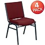Flash Furniture HERCULES Fabric Stacking Chair, Burgundy Patterned, 4/Pack (4XU60153BY)~#|#~A504C793-BE23-4D91-8EBA1EF840D31C3A_sc7