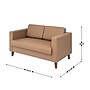 Flash Furniture Hercules Artemis LeatherSoft Reception Loveseat, Cognac (ZB89212SCOGNAC)~#|#~A50604DB-D445-4F67-B9A4FF50A7D000FB_sc7