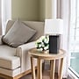 Lalia Home Lexington Leather Base 21" LED Table Lamp with USB Charging Port, Black Faux Leather (LHT-3012-BK)~#|#~A5076FFD-93FC-4BA3-A19406D443A8637B_sc7