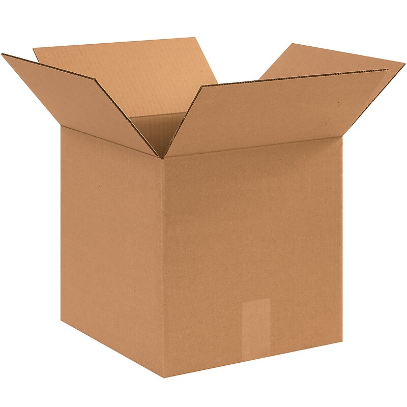 12" x 12" x 12" Shipping Boxes, 44 ECT, 25/Pack (BS121212HDX) image 1