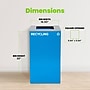 Alpine Industries Steel Recycling Bin, 29 Gallon, Blue (ALP4450-KIT-BLU-S-RE)~#|#~A50E355C-FA6B-4AC0-8B29E33342C76051_sc7