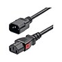 StarTech 4' C14 to Locking C13 Power Cable, Male to Female, Black (87L3-8400-POWER-CORD)~#|#~A50EA288-CA10-4859-A952EFD326D5E192_sc7