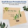 Avery Integrated Cards, 3.5" x 5", Matte Kraft Brown, 100/Pack (95273)~#|#~A50EE074-B061-4C30-B3D37D8D72D0FC06_sc7